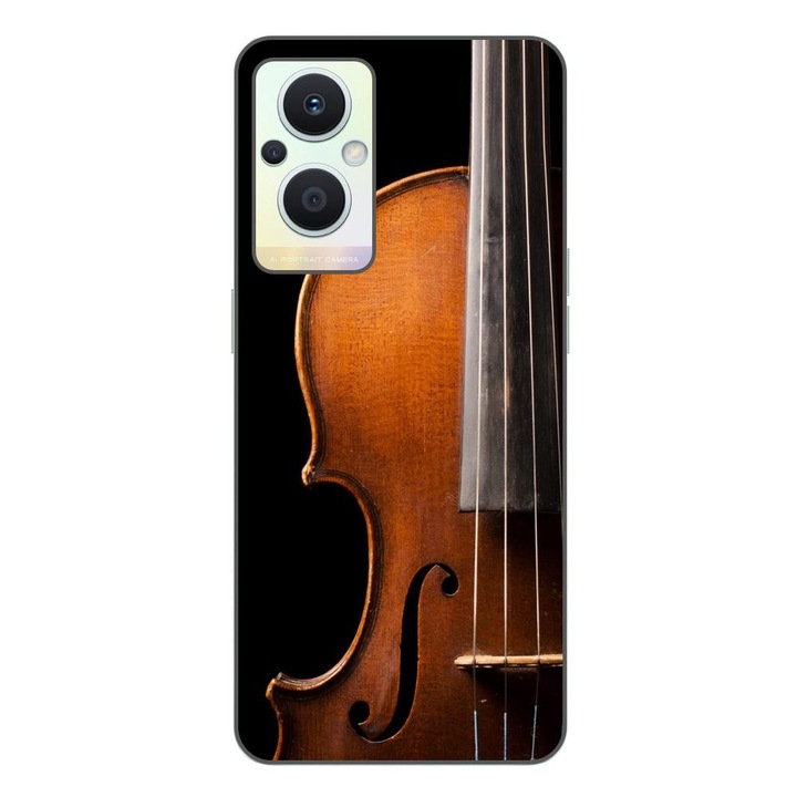 Кейс, съвместим с Oppo Reno7 Lite Silicone Gel Tpu Violin Model