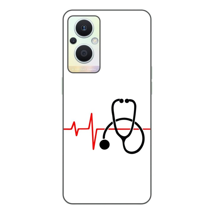 Капак, съвместим с Oppo Reno7 Lite Silicon Gel Tpu Модел Puls Doctor