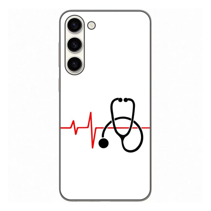Кейс, съвместим с Samsung Galaxy S23 Plus Silicon Gel Tpu Модел Puls Doctor
