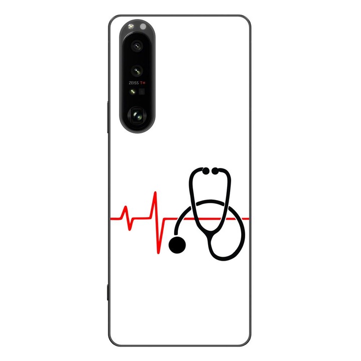 Капак, съвместим със Sony Xperia 1 III Silicon Gel Tpu Модел Puls Doctor