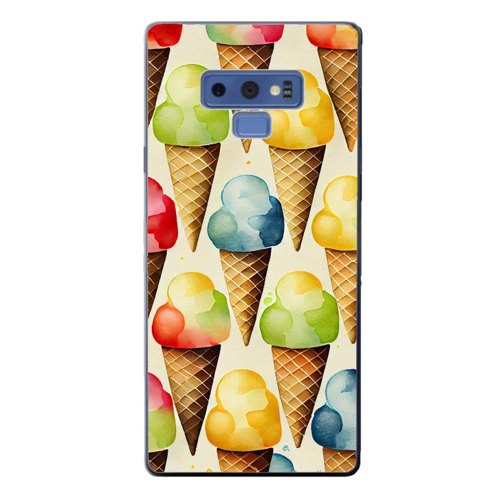 Калъф, съвместим с Samsung Galaxy Note 9 Silicon Gel Tpu Модел Icecream Pattern