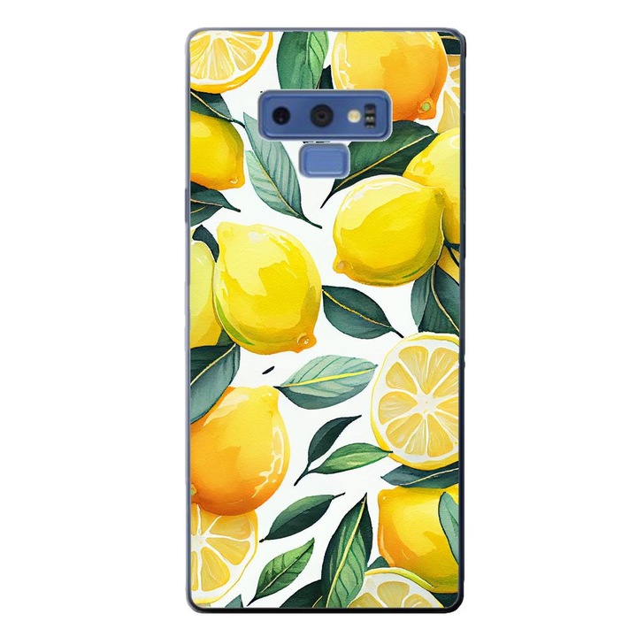 Калъф, съвместим с модел Samsung Galaxy Note 9 Silicon Gel Tpu Lemons Pattern