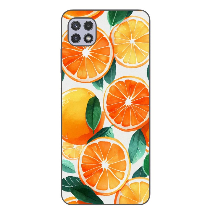 Husa compatibila cu Samsung Galaxy A22 5G Silicon Gel Tpu Model Oranges
