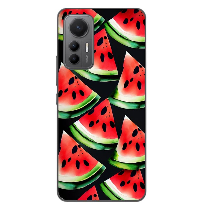 Покритие, съвместимо с Xiaomi 12 Lite Silicon Gel Tpu Model Watermelon Slices
