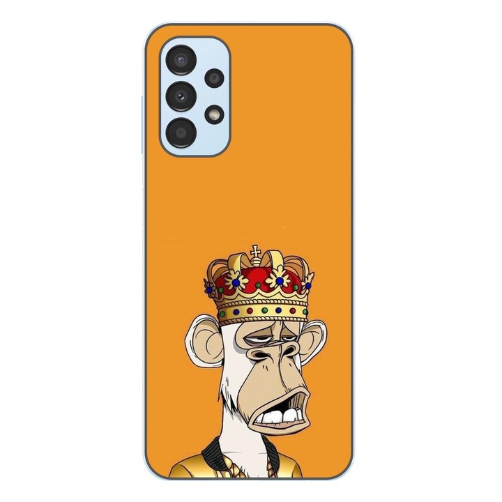 Husa compatibila cu Samsung Galaxy A23 4G, A23 5G Silicon Gel Tpu Model NFT Royal Ape
