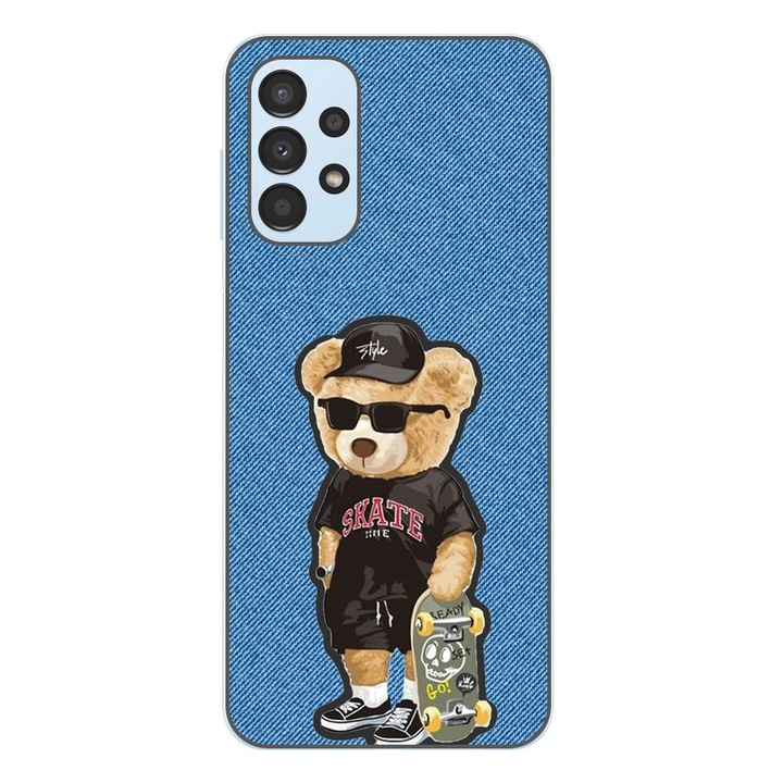 Husa compatibila cu Samsung Galaxy A23 4G, A23 5G Silicon Gel Tpu Model Bear Skate Fashion