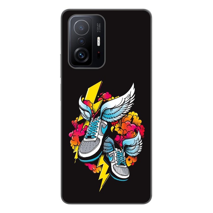 Капак, съвместим с Xiaomi Mi 11T, Mi 11T Pro Silicon Gel Tpu Модел Модни маратонки