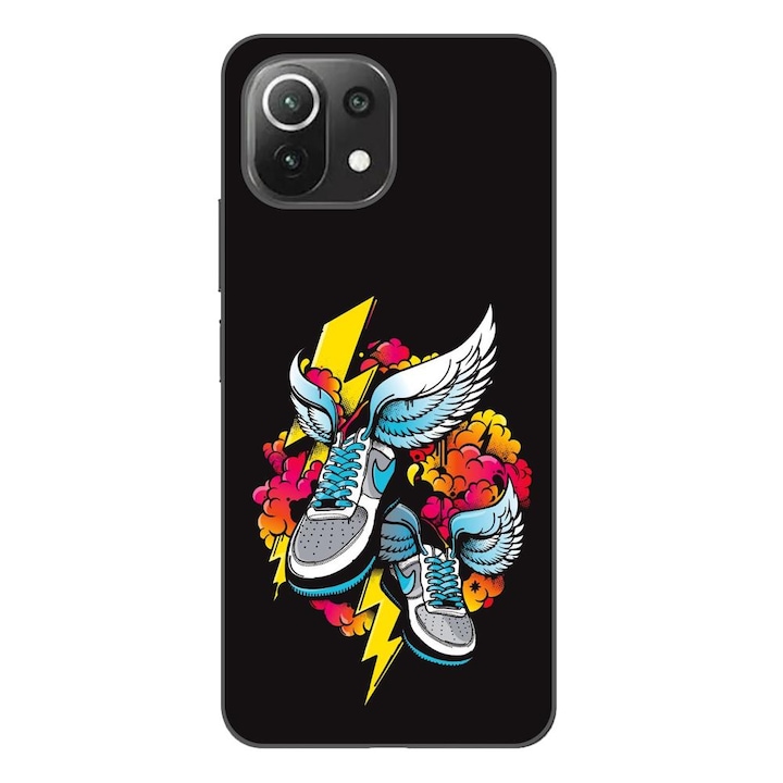 Husa compatibila cu Xiaomi Mi 11 Lite, Mi 11 Lite 5G Silicon Gel Tpu Model Fashion Sneakers