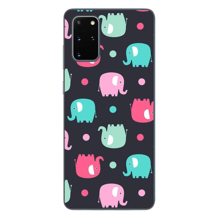 Husa compatibila cu Samsung Galaxy S20+ Plus Silicon Gel Tpu Model Pattern Elefant