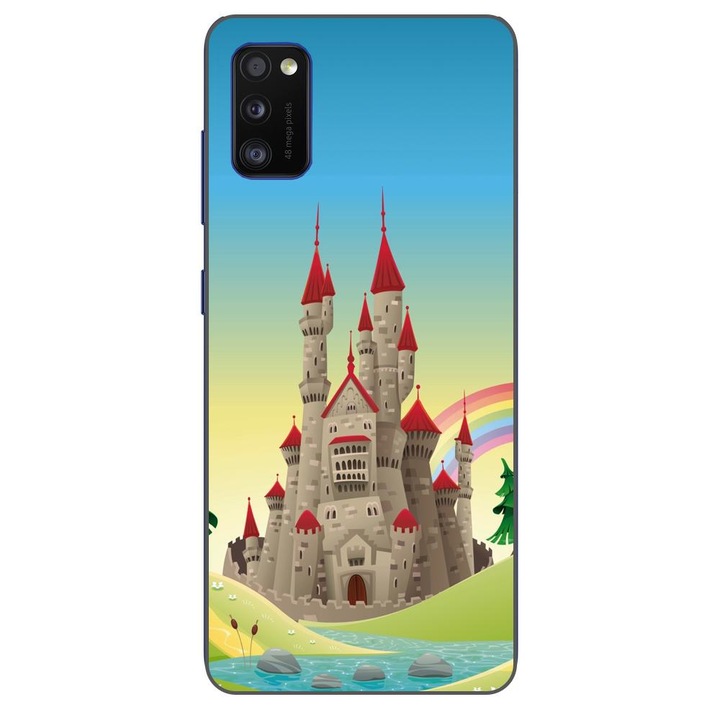 Husa compatibila cu Samsung Galaxy A41 Silicon Gel Tpu Model Castel
