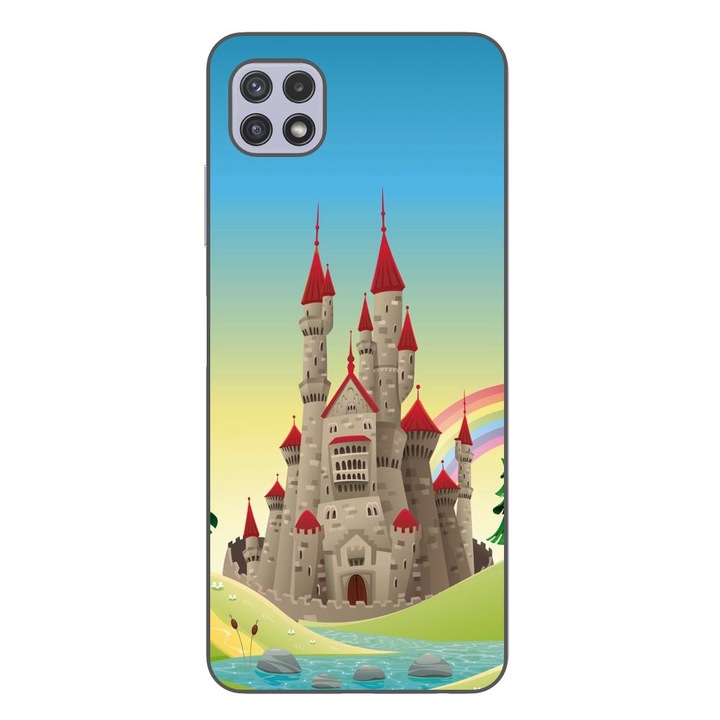 Husa compatibila cu Samsung Galaxy A22 5G Silicon Gel Tpu Model Castel