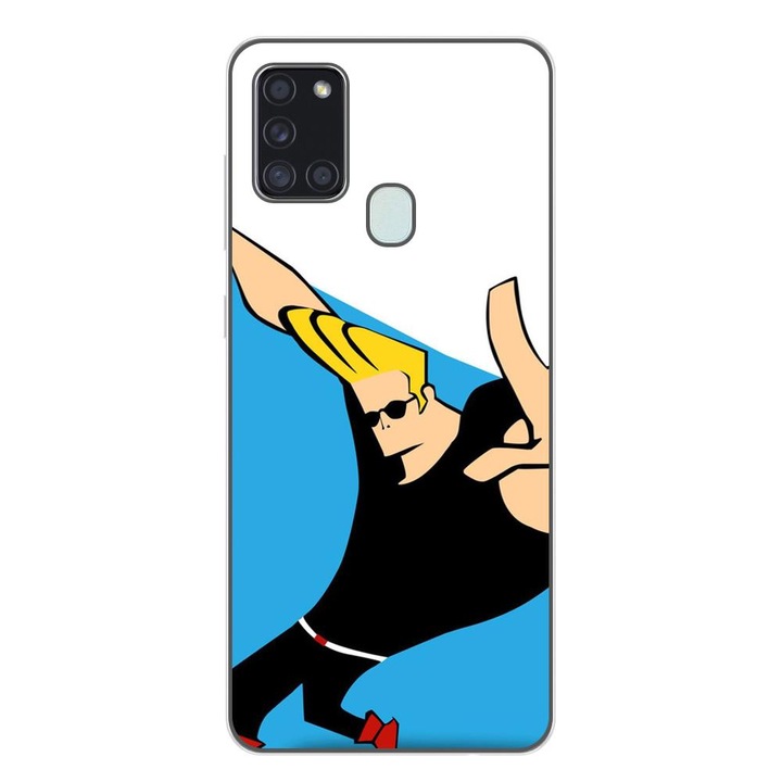 Husa compatibila cu Samsung Galaxy A21s Silicon Gel Tpu Model Johnny Bravo