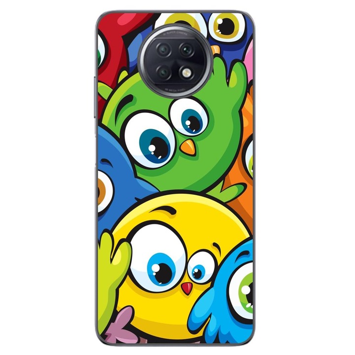 Husa compatibila cu Xiaomi Redmi Note 9T Silicon Gel Tpu Model Bufnite Colorate