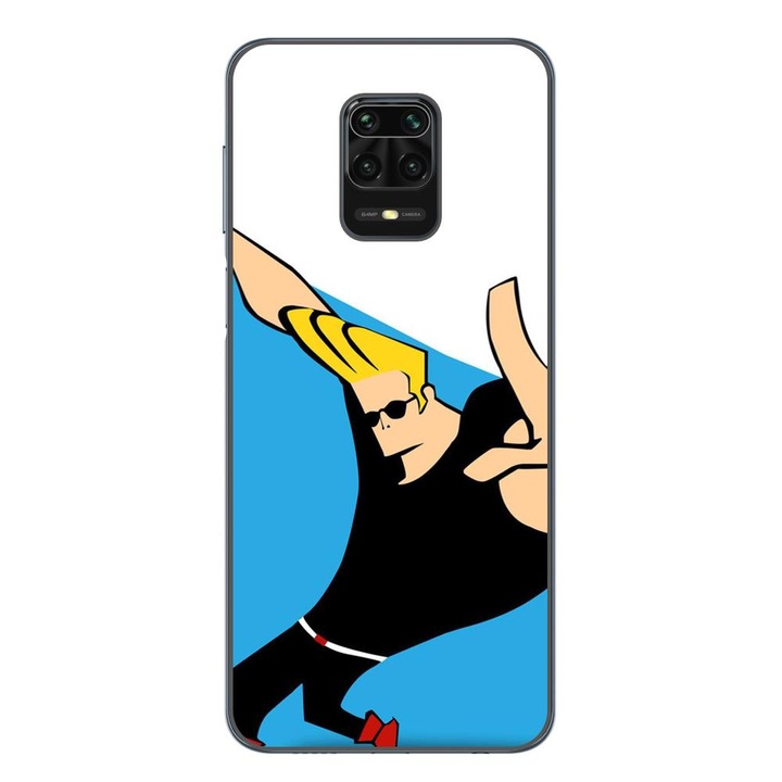 Husa compatibila cu Xiaomi Redmi Note 9 Pro Silicon Gel Tpu Model Johnny Bravo