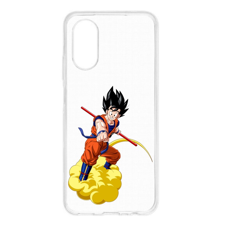 Кейс, съвместим с Oppo A17 Silicone Transparent Dragon Ball Goku Model