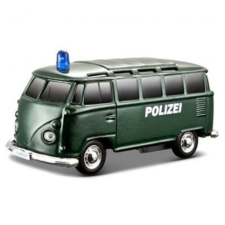 Modellautó, Maisto VW T1 Police Retro, fény, hang
