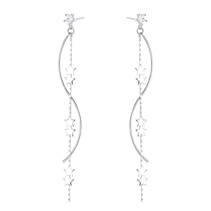 Roffie 925 ezüst fülbevalók, bojtok, csillagok, láncok, női