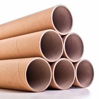 Tub din carton pentru protectie la transport folii si printuri, lungime 130 cm, diametru Ã˜76mm, grosime perete 4mm