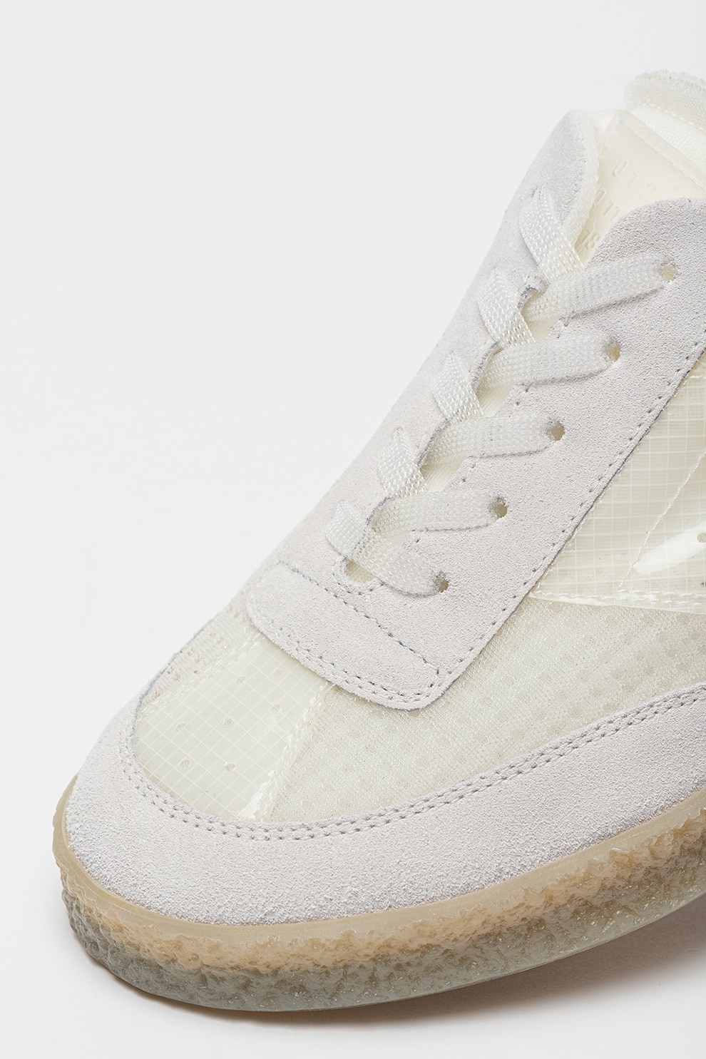 スニーカー MM6 MAISON MARGIELA LEATHER SNEAKER MM6 Maison Margiela semi-sheer Sole Leather lace-up Sneakers
