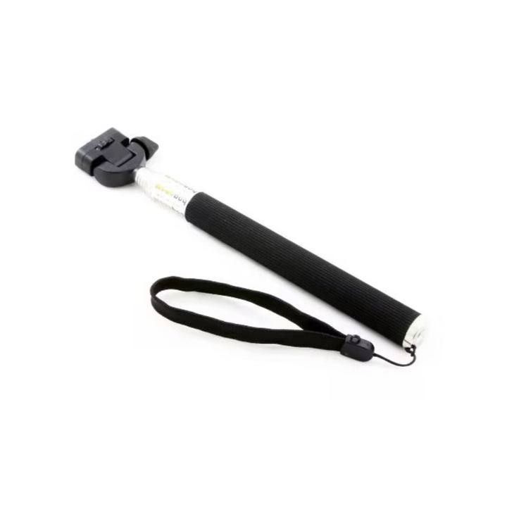 Селфи стик 22 см - 99 см черен с 1/4 закрепване на винт за GoPro камери Hero 1 2 3 + 4 5 6 7 8 9 10 11 12 Session Mini Max Fusion, insta360 One X Go, SJcam, DJI Action, Universal, Phone