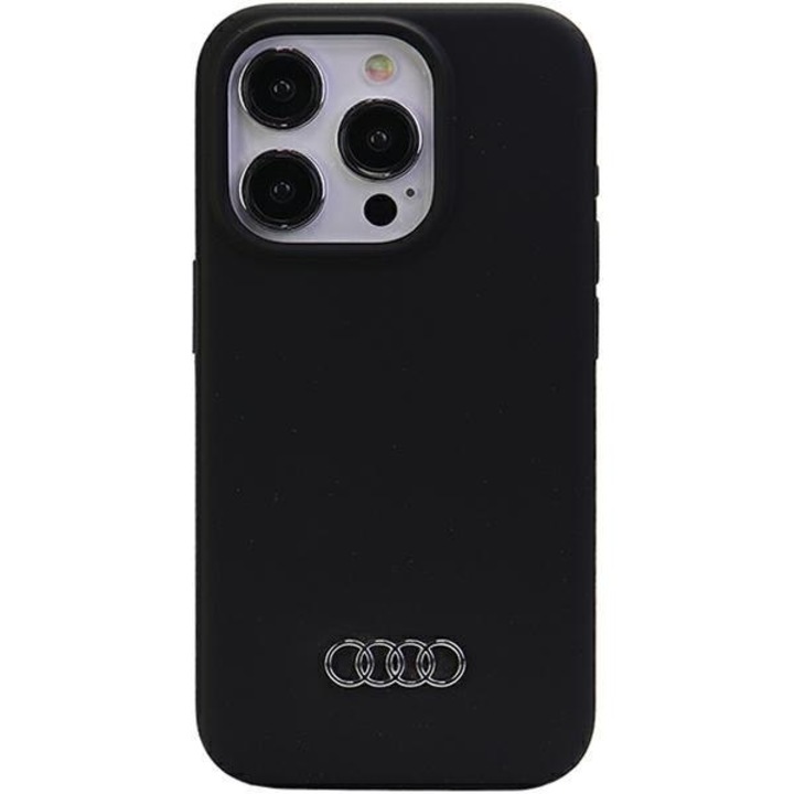 Audi szilikon kemény tok iPhone 15 Pro Max 6.7" készülékhez AU-LSRIP15PM-Q3/D1-BK fekete