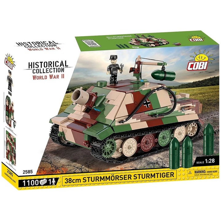 Set de Construit 38 cm Sturmmorser Sturmtiger, 1100 piese