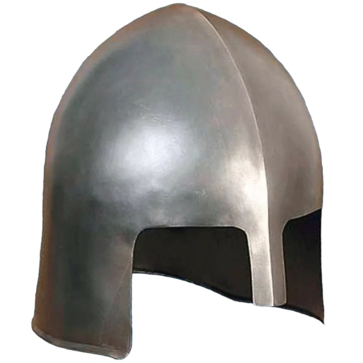 Casca normanda, forjata manual din otel carbon, circumferinta 61 cm, WS300374