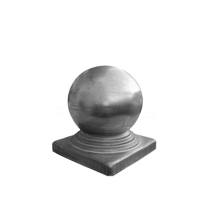 Capac din tabla cu bila pentru teava 100x100