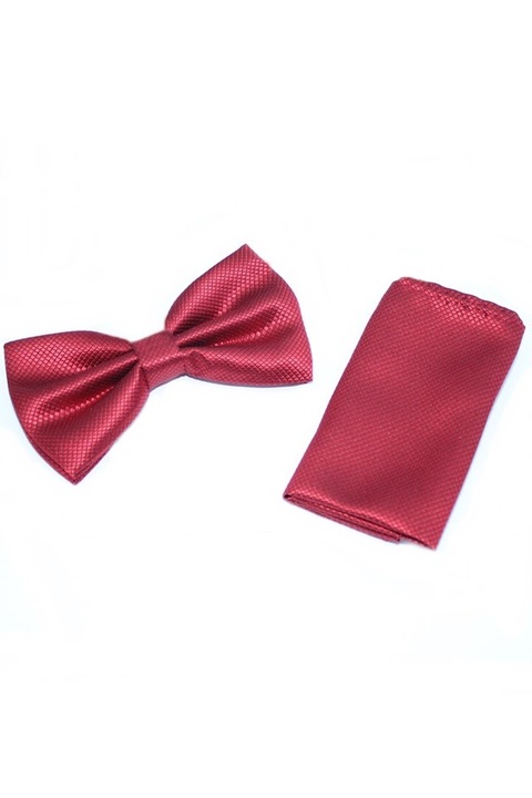 Set papion si batista pentru sacou, rosu, 12 x 6.5 cm, Ryan Keeper