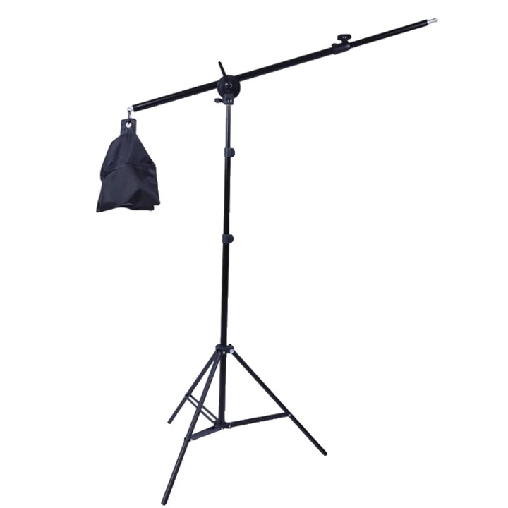Set Trepied pentru Studio Foto, 2-in-1, 67-200cm, Negru