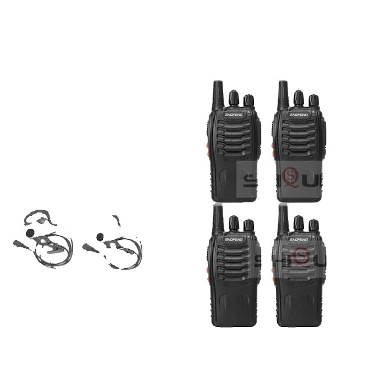 Уоки токи, 5W мощност, UHF честота, 4USB-4 слушалки