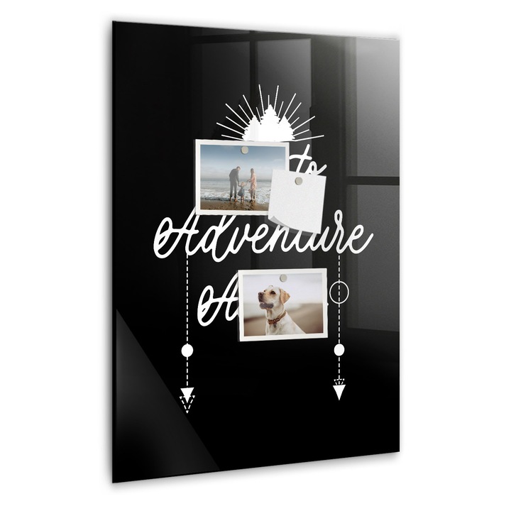 Tabla magnetica, Coloray, Aventura, Alb, 40 x 60 cm, Magneti, Marker alb, 010640700050400275318