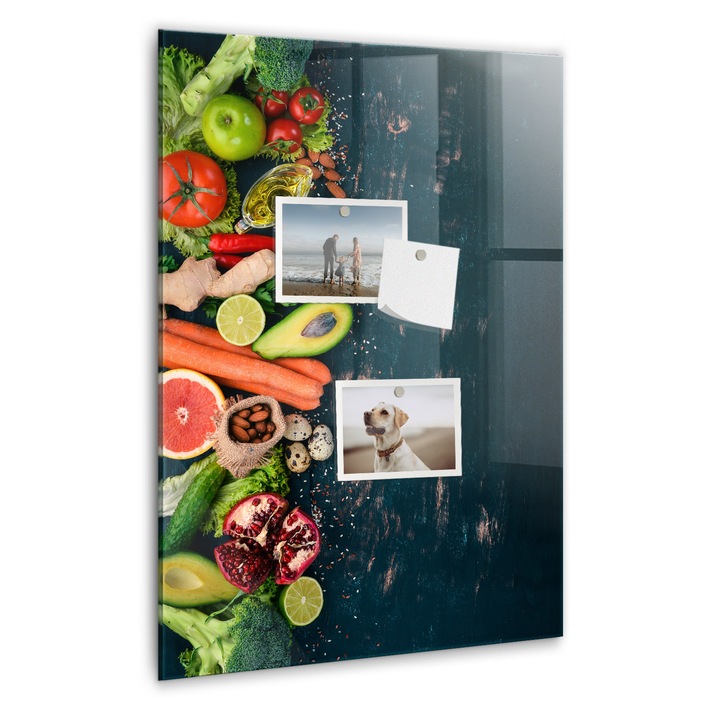 Tabla magnetica, Coloray, Masa vegana, Multicolor, 40 x 60 cm, Magneti, Marker alb, 010640700050400260343