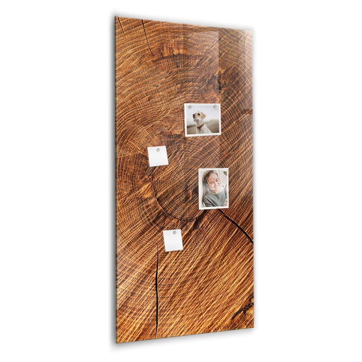 Tabla magnetica, Coloray, Umbra calda din lemn, Maro, 60 x 120 cm, Magneti, Marker alb, 010640700080400260267