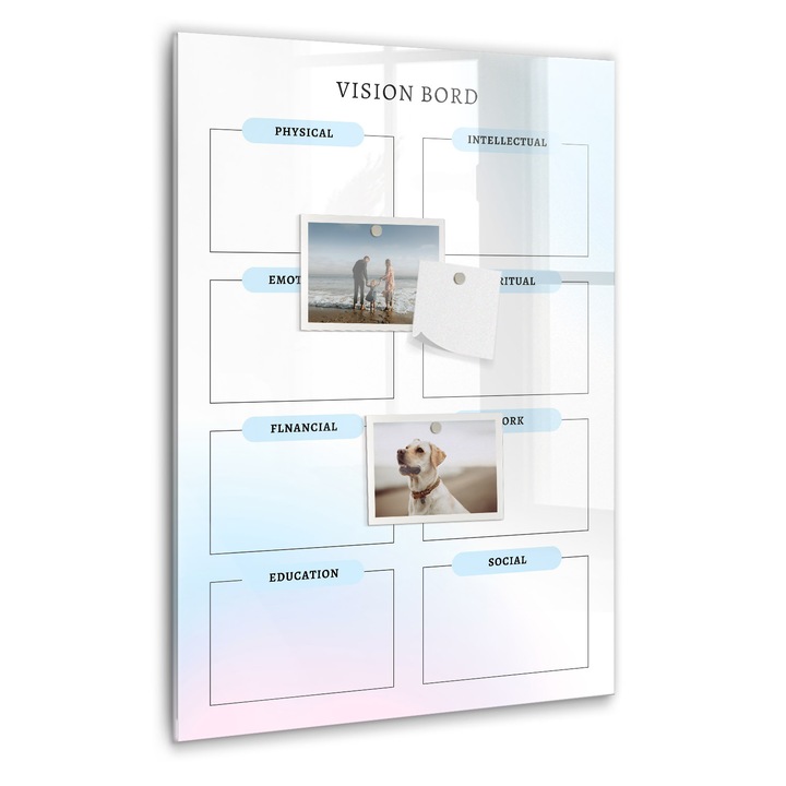 Tabla magnetica, Coloray, Placa, Multicolor, 40 x 60 cm, Magneti, Marker negru, 010640700050300088835