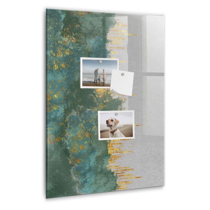 Tabla magnetica, Coloray, Model decorativ, Multicolor, 40 x 60 cm, Magneti, Marker negru, 010640700050300088829