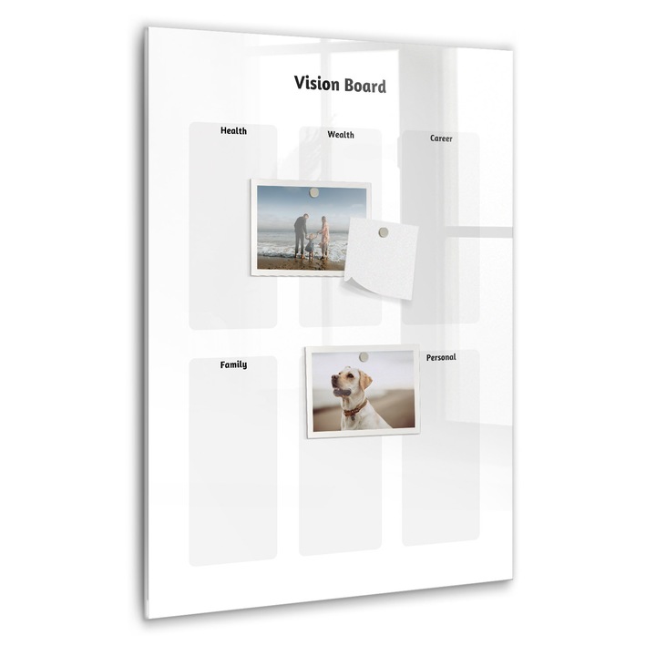 Tabla magnetica, Coloray, Harta viselor, Alb, 40 x 60 cm, Magneti, Marker negru, 010640700050300088841