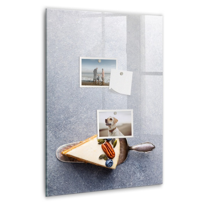 Tabla magnetica, Coloray, Foarte usor, Gri, 40 x 60 cm, Magneti, Marker negru, 010640700050300260334