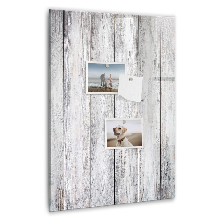 Tabla magnetica, Coloray, Lemn pictat, Gri, 40 x 60 cm, Magneti, Marker negru, 010640700050300088935