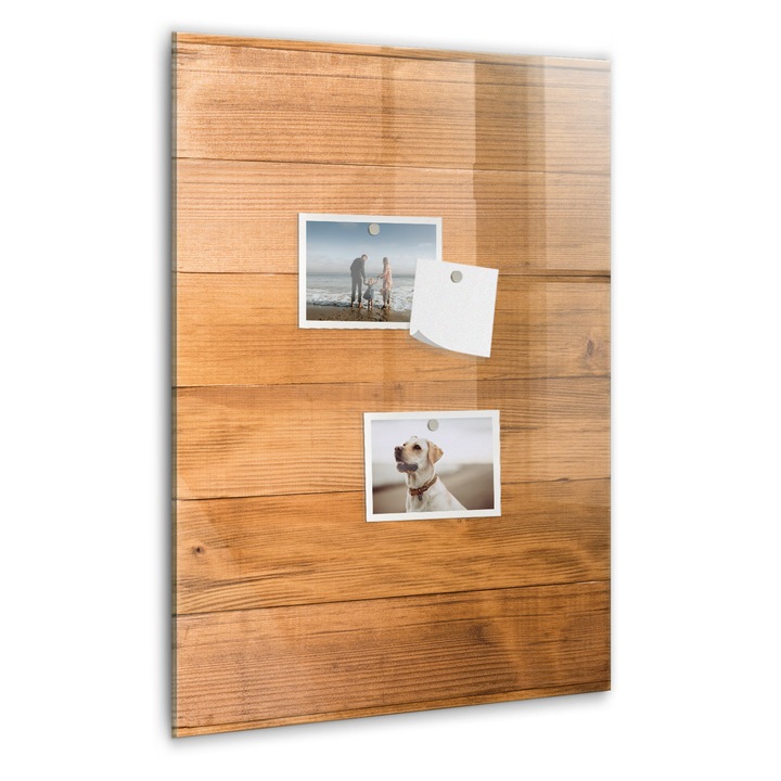 Tabla magnetica, Coloray, Panouri din lemn, Maro, 40 x 60 cm, Magneti, Marker negru, 010640700050300088919