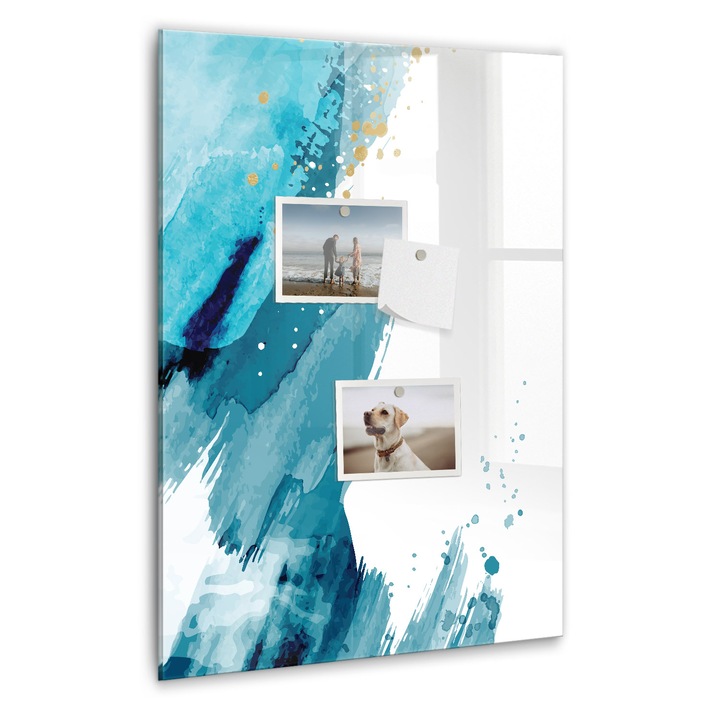 Tabla magnetica, Coloray, Pictura, Albastru, 40 x 60 cm, Magneti, Marker negru, 010640700050300088859