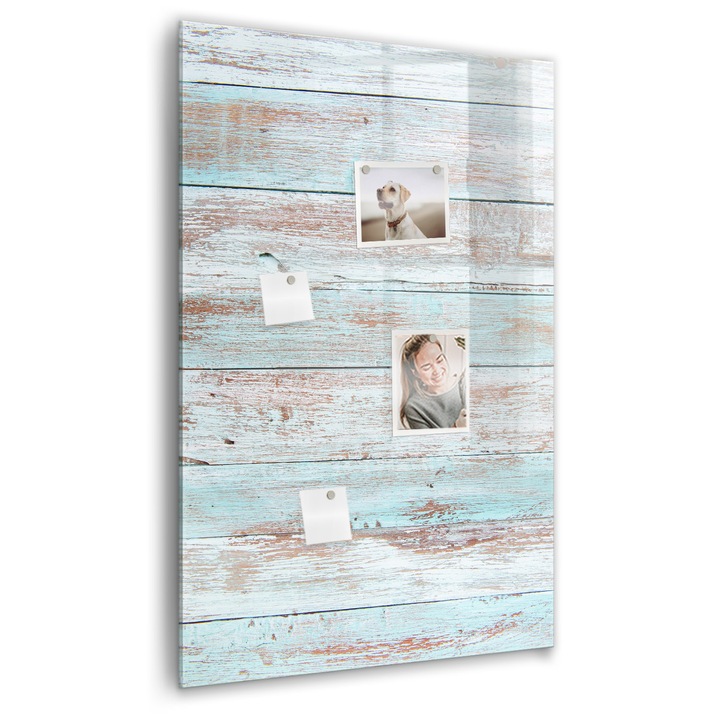 Tabla magnetica, Coloray, Panouri pastelate, Albastru, 60 x 90 cm, Magneti, Marker negru, 010640700020300089023