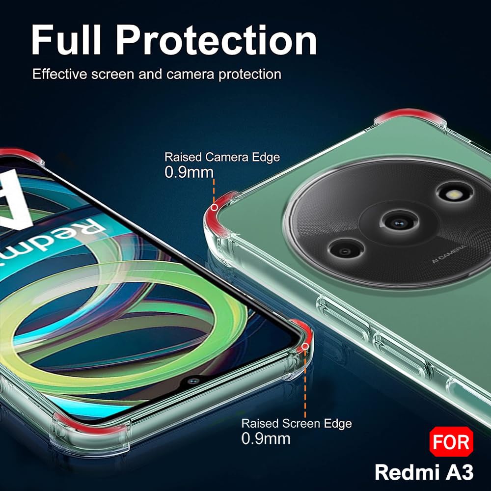 Husa pentru Xiaomi Redmi A3, Techsuit Shockproof Clear Silicone, Clear