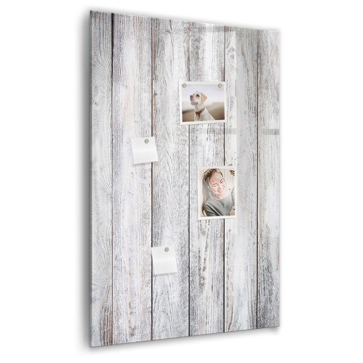 Tabla magnetica, Coloray, Lemn pictat, Gri, 60 x 90 cm, Magneti, Marker negru, 010640700020300088935