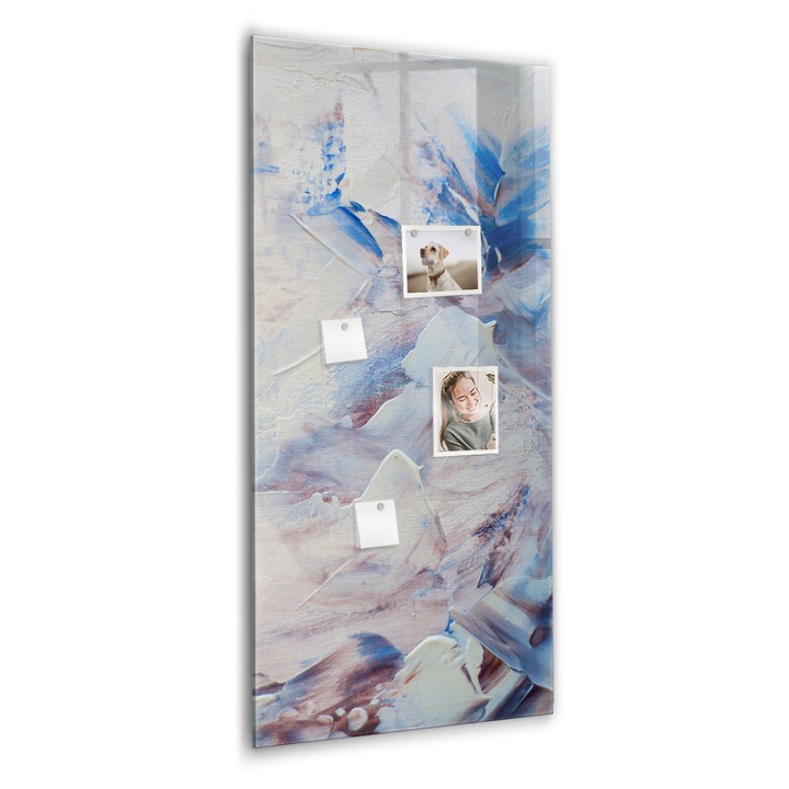 Tabla magnetica, Coloray, Abstractia tabloului, Albastru, 60 x 120 cm, Magneti, Marker negru, 010640700080300088986