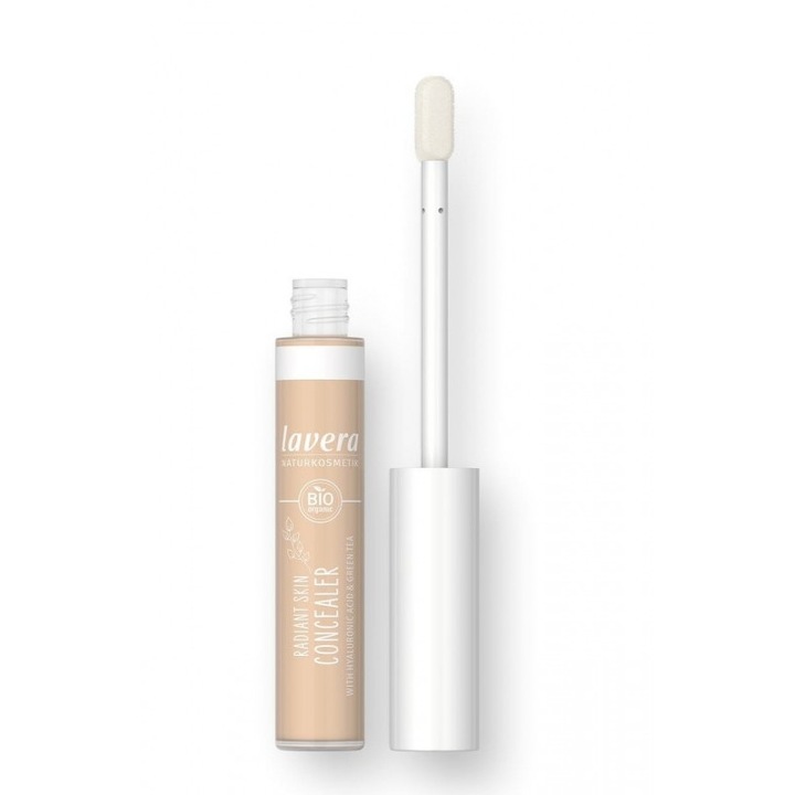 Corector cearcane si imperfectiuni, Lavera, Radiant Skin Concealer, aspect natural si stralucitor, Light 02