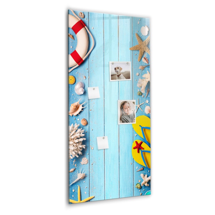 Tabla magnetica, Coloray, Set de trepte, Albastru, 60 x 120 cm, Magneti, Marker negru, 010640700080300260274