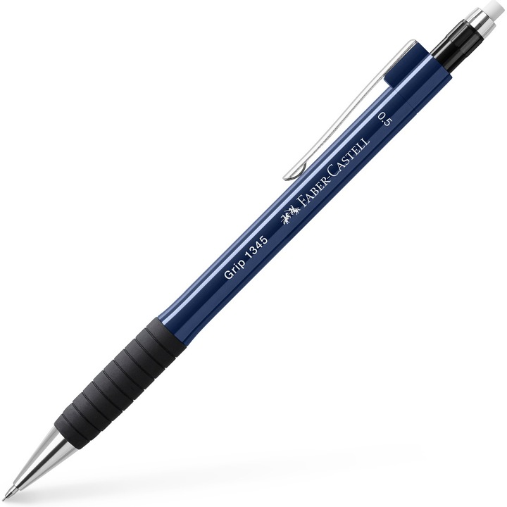 Creion mecanic Faber-Castell Grip 1345, 0.5 mm, albastru