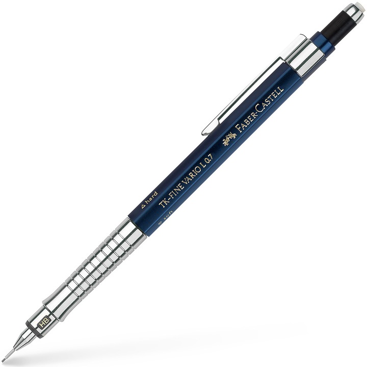 Creion mecanic Faber-Castell TK-Fine Vario L, 0.7mm, indigo