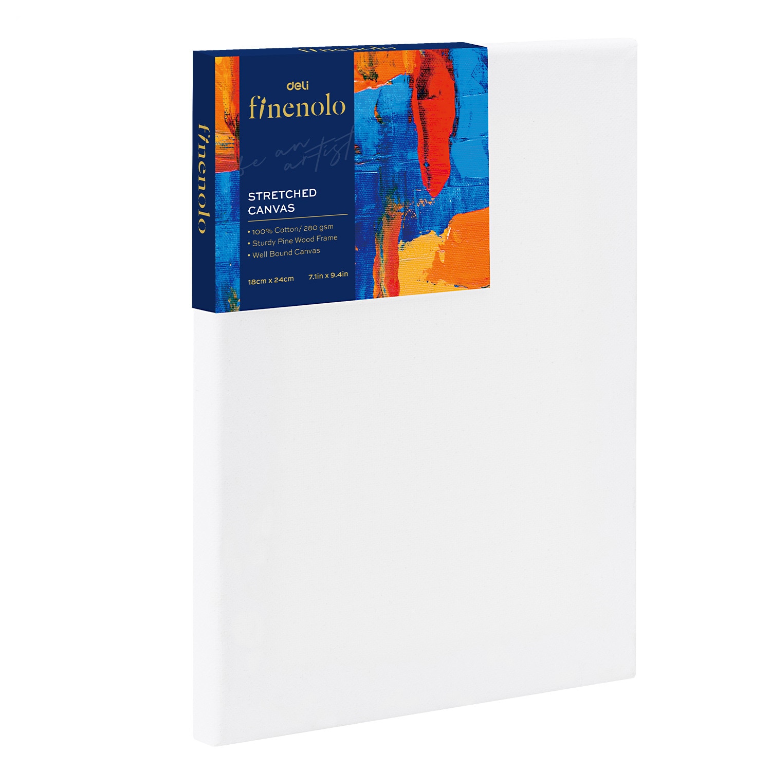 Panza pentru pictura pe sasiu Deli, dimensiune 18 x 24 cm